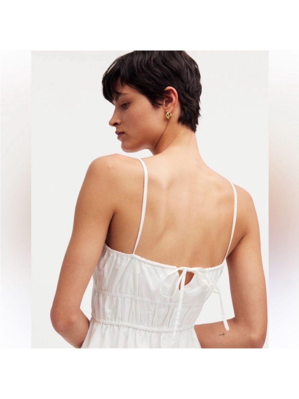 Madewell Dress 6 Embroidered White - Picture 5 of 11